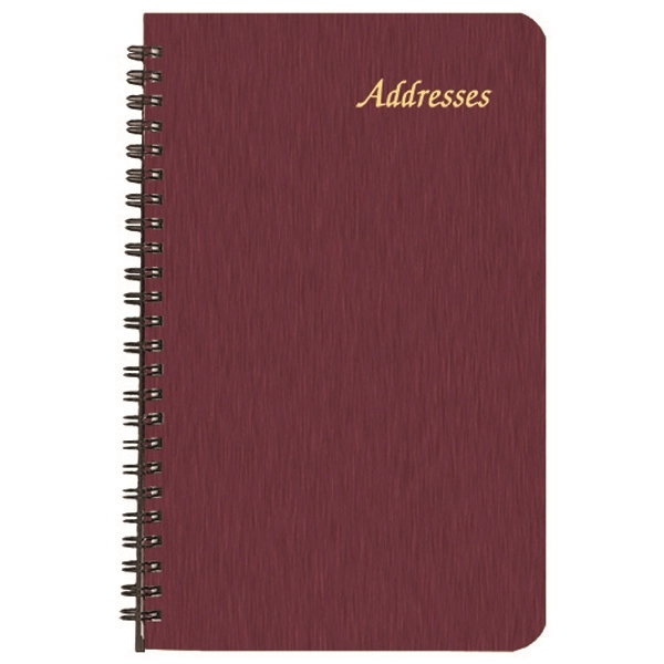 Large wire-bound address book with shimmer cover.... from ASI 76575 Payne Publishers Inc / Payne Publishers