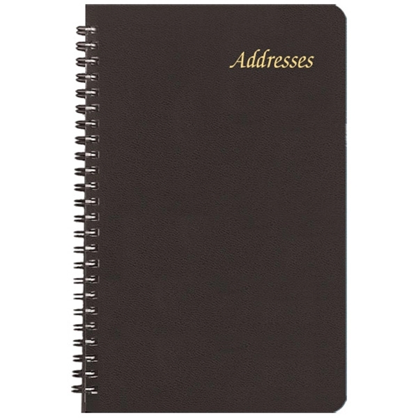 Large wire-bound address book with leatherette cover.... from ASI 76575 Payne Publishers Inc / Payne Publishers