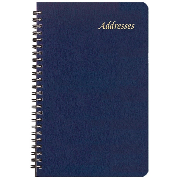 Large wire-bound address book with leatherette cover.... from ASI 76575 Payne Publishers Inc / Payne Publishers