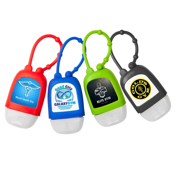 1 oz. hand sanitizer gel in a silicone case with strap;... from ASI 44900 NC Custom (CI/Lanco) / Lanco