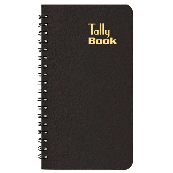 Tally book, wire-bound insert, 160 ruled pages with leatherette cover.... from ASI 76575 Payne Publishers Inc / Payne Publishers