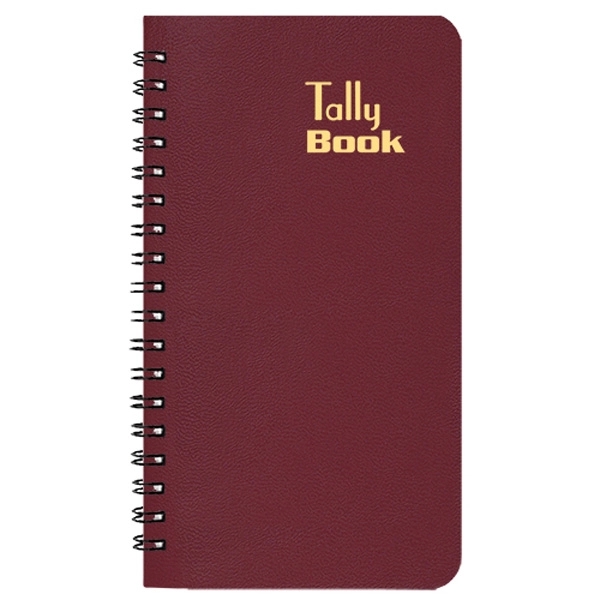 Tally book, wire-bound insert, 160 ruled pages with leatherette cover.... from ASI 76575 Payne Publishers Inc / Payne Publishers