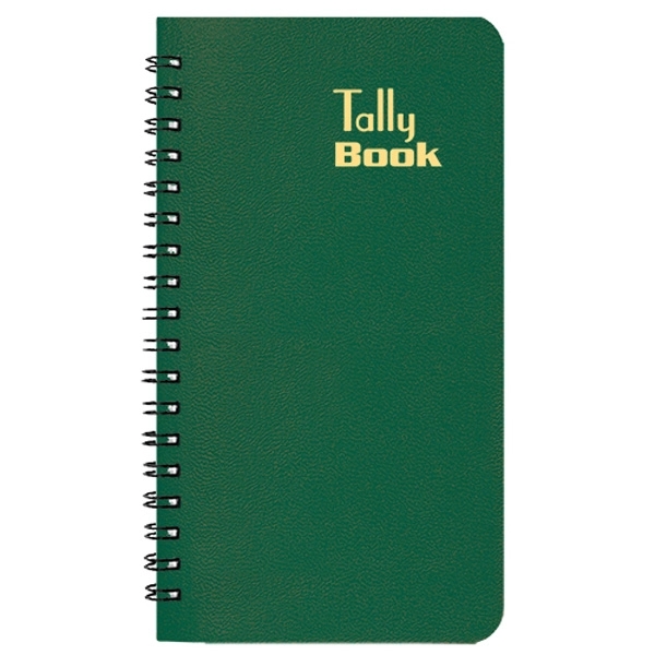 Tally book, wire-bound insert, 160 ruled pages with leatherette cover.... from ASI 76575 Payne Publishers Inc / Payne Publishers
