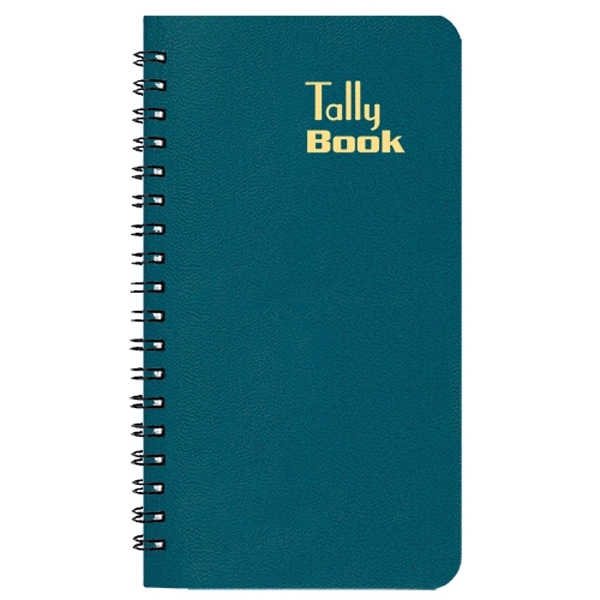 Tally book, wire-bound insert, 160 ruled pages with leatherette cover.... from ASI 76575 Payne Publishers Inc / Payne Publishers