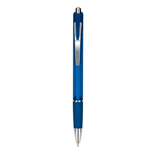 Slim Aruba ballpoint pen available in several translucent colors with shiny... from ASI 88060 Snugz/USA Inc / Sweda®