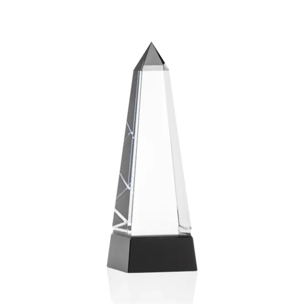 Optical black grooved obelisk crystal award.... from ASI 84592 St Regis Group / St Regis