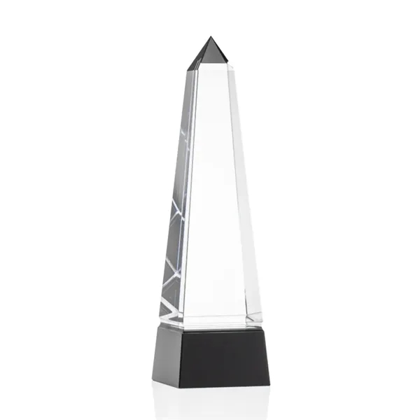 Optical black grooved obelisk crystal award.... from ASI 84592 St Regis Group / St Regis
