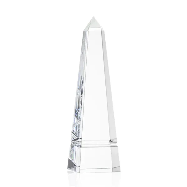 Optical clear grooved obelisk crystal award.... from ASI 84592 St Regis Group / St Regis