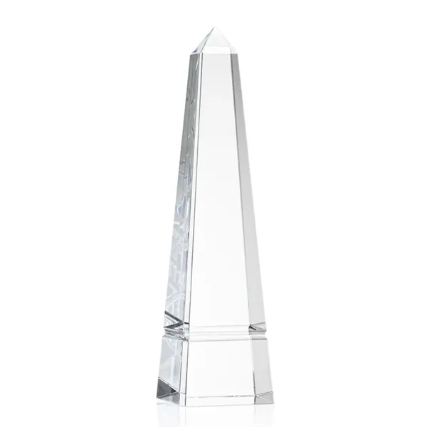 Optical clear grooved obelisk crystal award.... from ASI 84592 St Regis Group / St Regis