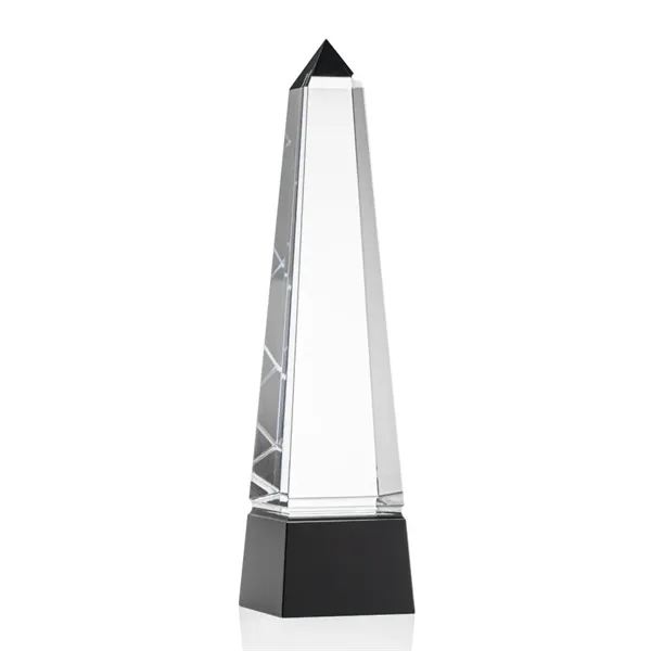 Optical black grooved obelisk crystal award.... from ASI 84592 St Regis Group / St Regis