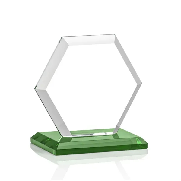 The Barnett Award features a beautifully beveled Starfire Crystal Hexagon mounted... from ASI 84592 St Regis Group / St Regis
