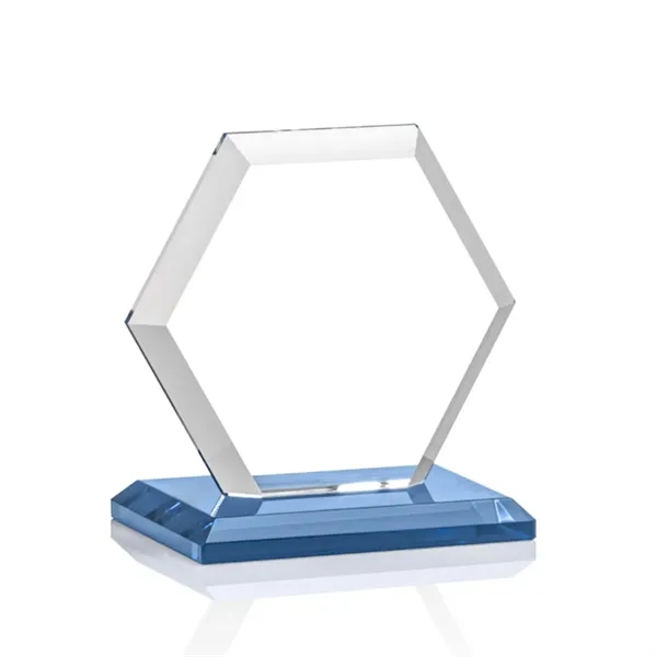 The Barnett Award features a beautifully beveled Starfire Crystal Hexagon mounted... from ASI 84592 St Regis Group / St Regis