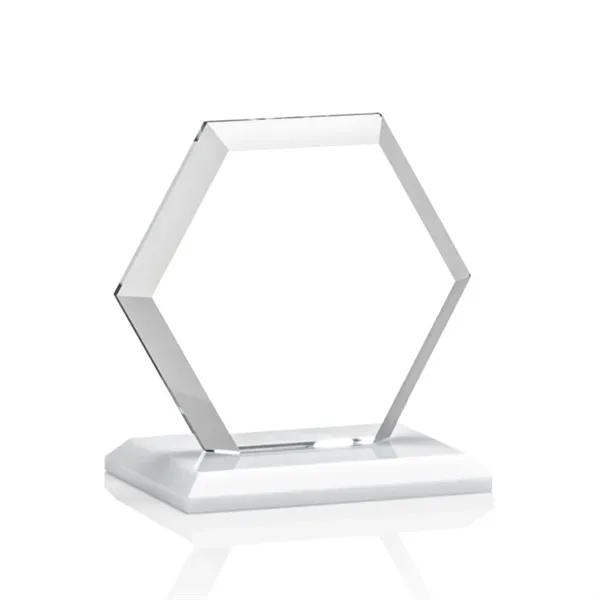 The Barnett Award features a beautifully beveled Starfire Crystal Hexagon mounted... from ASI 84592 St Regis Group / St Regis