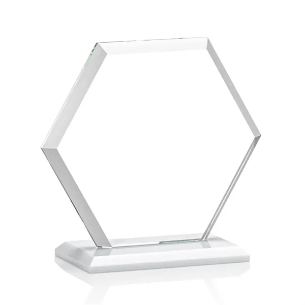 The Barnett Award features a beautifully beveled Starfire Crystal Hexagon mounted... from ASI 84592 St Regis Group / St Regis