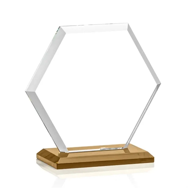 The Barnett Award features a beautifully beveled Starfire Crystal Hexagon mounted... from ASI 84592 St Regis Group / St Regis