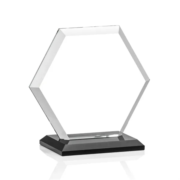 The Barnett Award features a beautifully beveled Starfire Crystal Hexagon mounted... from ASI 84592 St Regis Group / St Regis