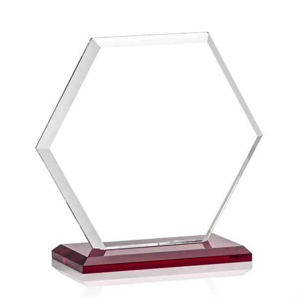 The Barnett Award features a beautifully beveled Starfire Crystal Hexagon mounted... from ASI 84592 St Regis Group / St Regis