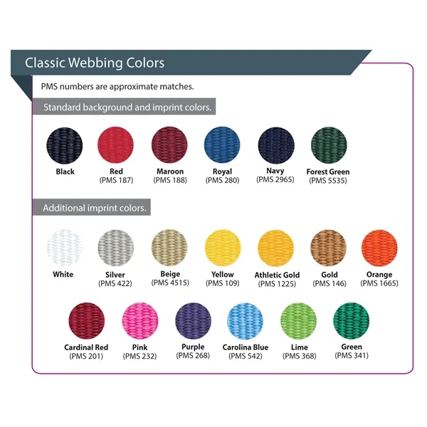 3/4" Woven Wristband - "Classic" Weave... from ASI 92980 WOV-IN® / Universal Strap/Wov-In Line