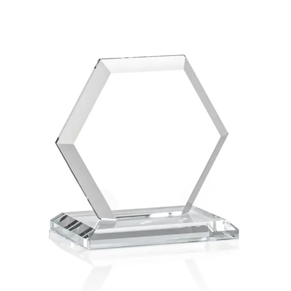 The Barnett Award features a beautifully beveled Starfire Crystal Hexagon mounted... from ASI 84592 St Regis Group / St Regis