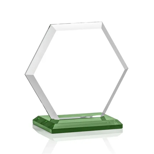 The Barnett Award features a beautifully beveled Starfire Crystal Hexagon mounted... from ASI 84592 St Regis Group / St Regis