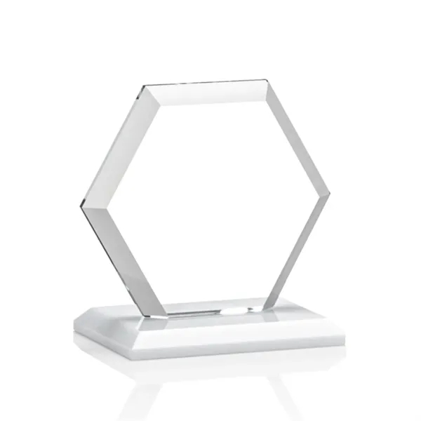 The Barnett Award features a beautifully beveled Starfire Crystal Hexagon mounted... from ASI 84592 St Regis Group / St Regis