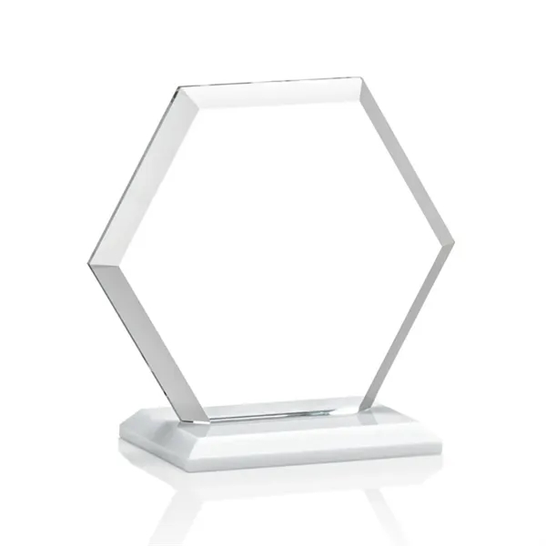 The Barnett Award features a beautifully beveled Starfire Crystal Hexagon mounted... from ASI 84592 St Regis Group / St Regis