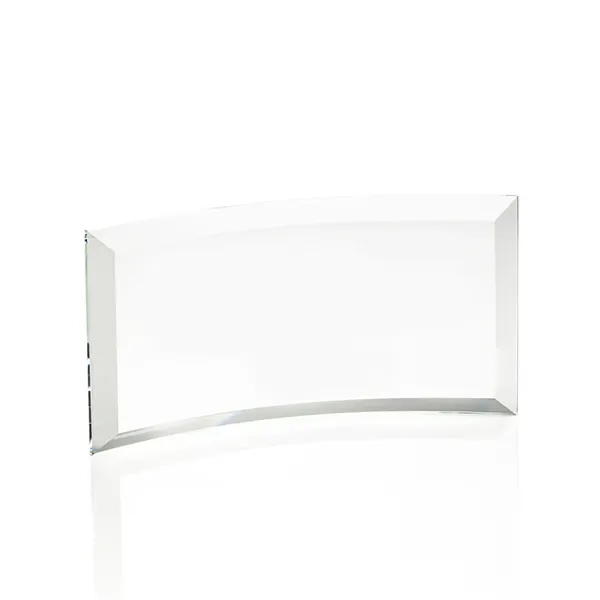 Starfire curved free standing award with beveled edges.... from ASI 84592 St Regis Group / St Regis