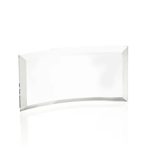 Starfire curved free standing award with beveled edges.... from ASI 84592 St Regis Group / St Regis