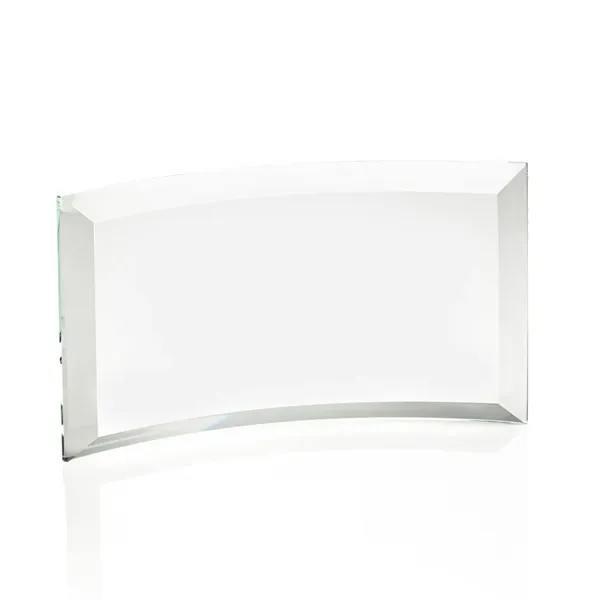 Starfire curved free standing award with beveled edges.... from ASI 84592 St Regis Group / St Regis