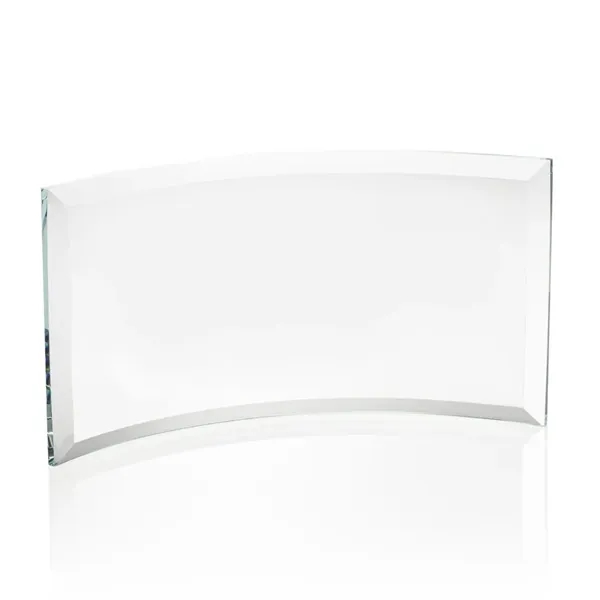 Starfire curved free standing award with beveled edges.... from ASI 84592 St Regis Group / St Regis