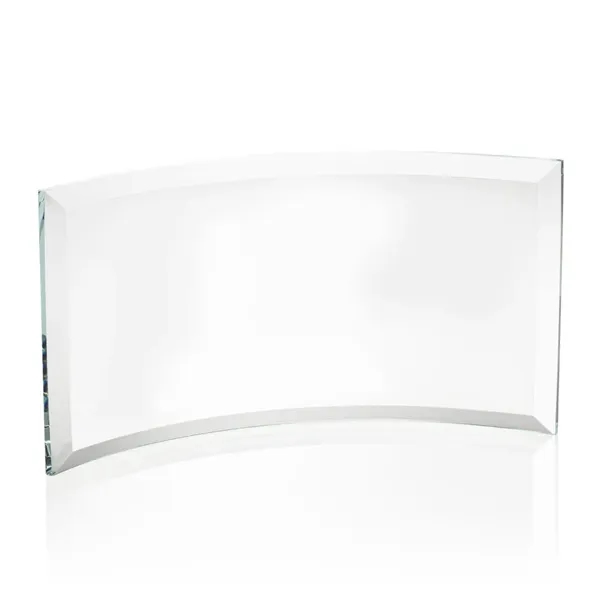 Starfire curved free standing award with beveled edges.... from ASI 84592 St Regis Group / St Regis