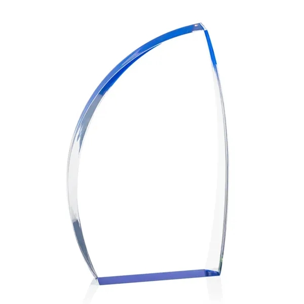 The Duncan VividPrint™ Award features solid clear acrylic with blue accent... from ASI 84592 St Regis Group / St Regis