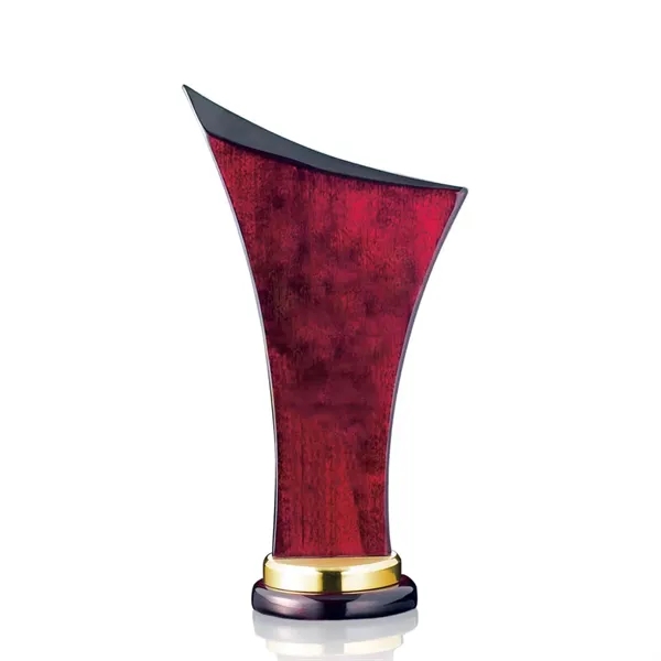 Rosewood piano finish upright award on a brass base.... from ASI 84592 St Regis Group / St Regis