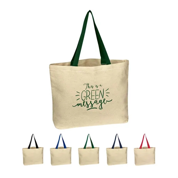 3" x 16" x 12.5" natural cotton canvas tote bag.... from ASI 63549 Jornik Manufacturing Corp