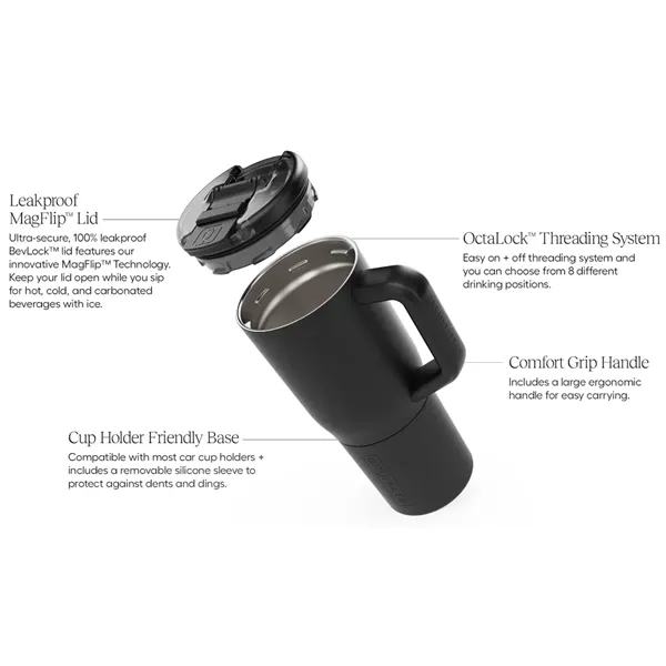 Leakproof MagFlip Lid,OctaLock Threading System,Cup Holder Friendly Base,Comfort Grip Handle... from ASI 72657 Active Life Promo / Apres Ski Active Life