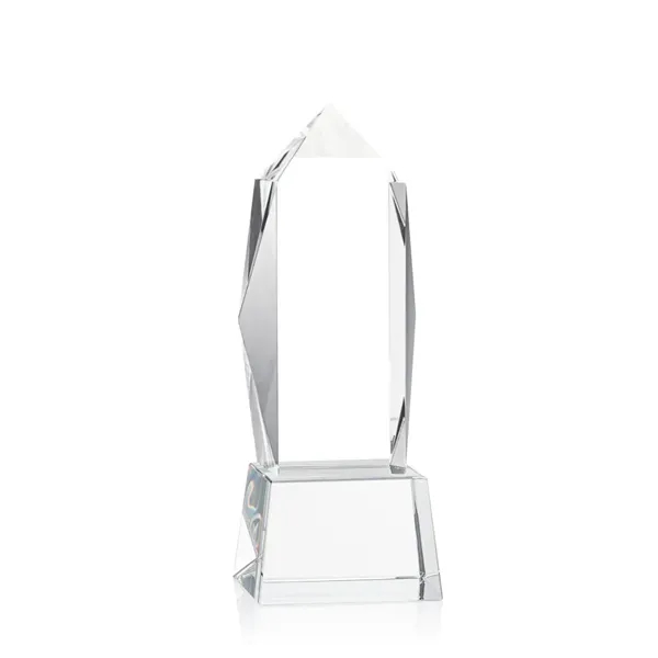 Lustrous optical crystal award with beautifully, beveled peaks and a Clear... from ASI 84592 St Regis Group / St Regis