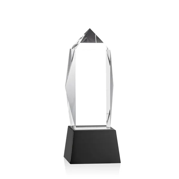 Lustrous optical crystal award with beautifully, beveled peaks and a Black... from ASI 84592 St Regis Group / St Regis