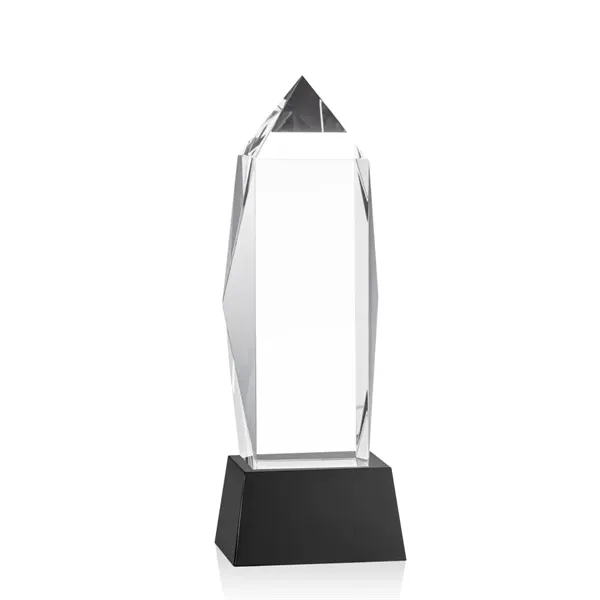 Lustrous optical crystal award with beautifully, beveled peaks and a Black... from ASI 84592 St Regis Group / St Regis