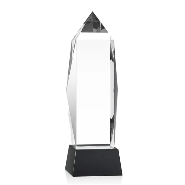 Lustrous optical crystal award with beautifully, beveled peaks and a Black... from ASI 84592 St Regis Group / St Regis