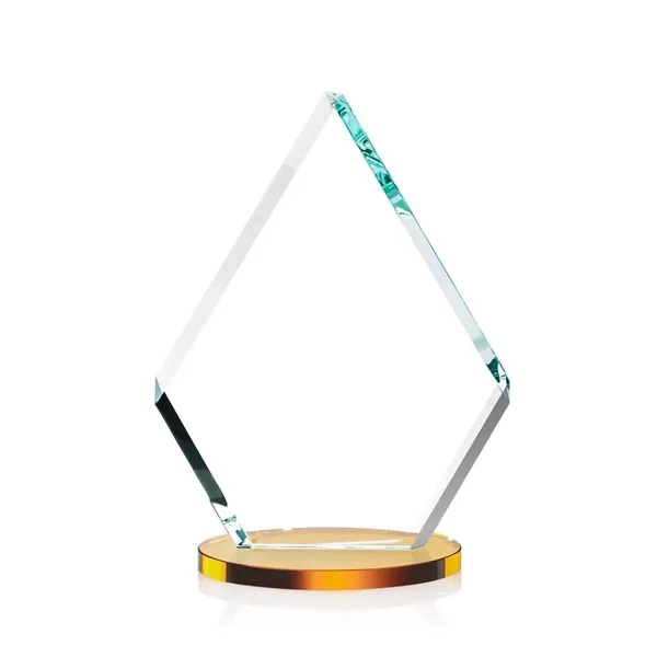 Our extraordinary double-sided beveled starfire diamond award is combined with amber... from ASI 84592 St Regis Group / St Regis