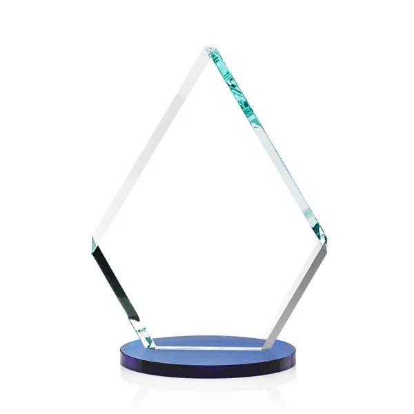 Our extraordinary double-sided beveled starfire diamond award is combined with blue... from ASI 84592 St Regis Group / St Regis