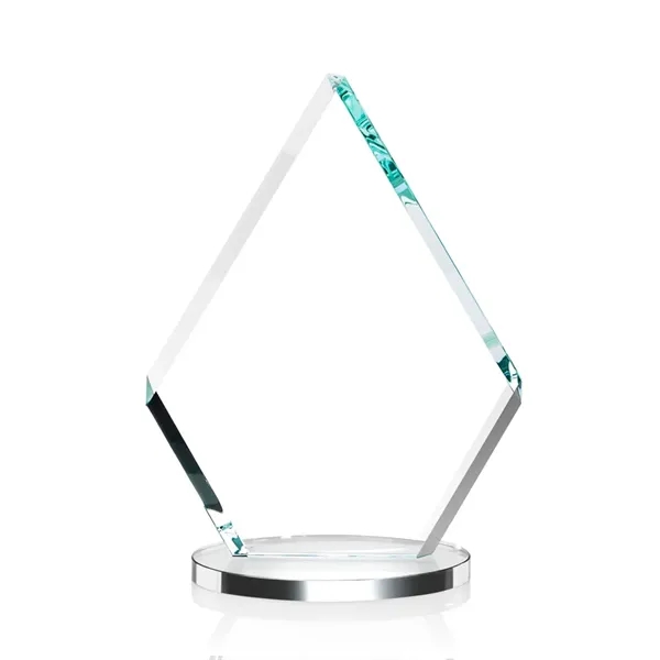 Starfire diamond shape award with beveled edges on a base.... from ASI 84592 St Regis Group / St Regis