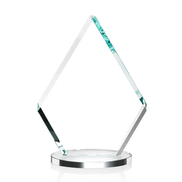 Starfire diamond shape award with beveled edges on a base.... from ASI 84592 St Regis Group / St Regis