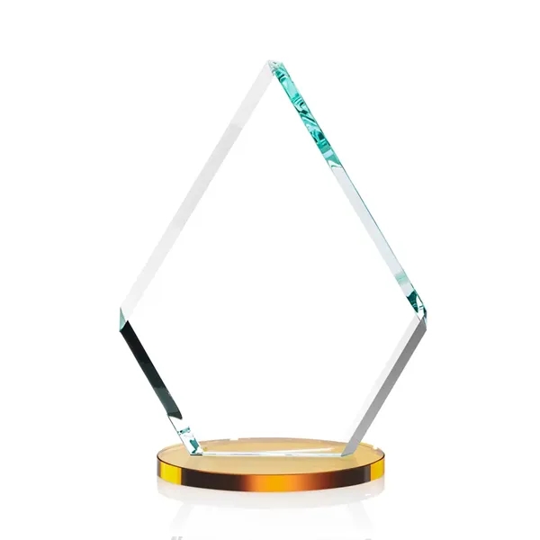 Our extraordinary double-sided beveled Starfire diamond award is combined with amber... from ASI 84592 St Regis Group / St Regis