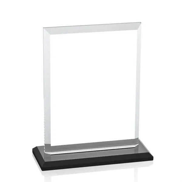 Our extraordinary beveled Starfire rectangle award is combined with ebony optical... from ASI 84592 St Regis Group / St Regis