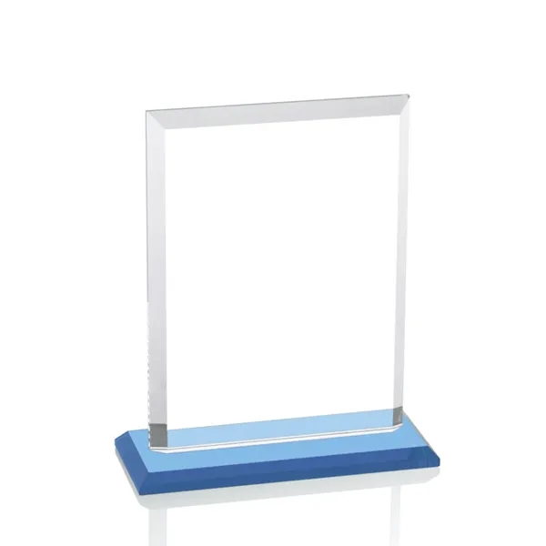 Our extraordinary beveled Starfire rectangle award is combined with sky blue... from ASI 84592 St Regis Group / St Regis