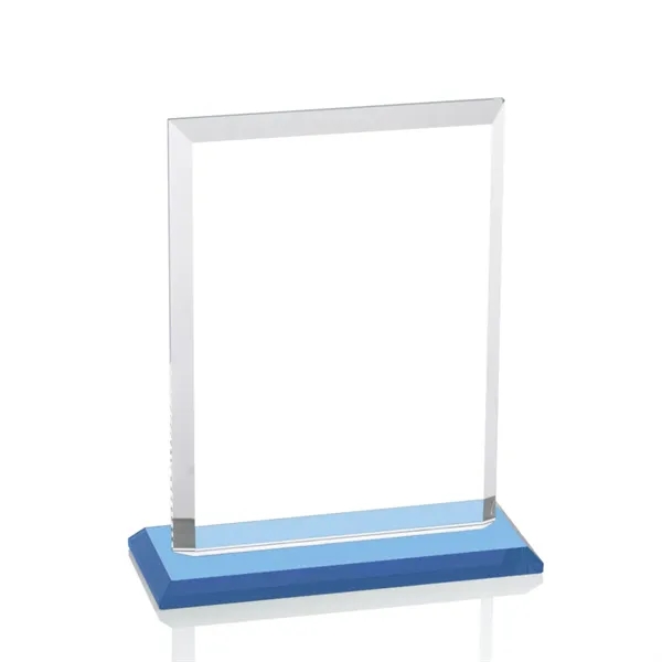 Our extraordinary beveled Starfire rectangle award is combined with sky blue... from ASI 84592 St Regis Group / St Regis