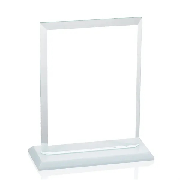 Our extraordinary beveled Starfire rectangle award is combined with white optical... from ASI 84592 St Regis Group / St Regis