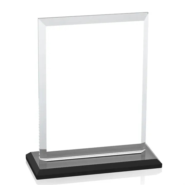 Our extraordinary beveled Starfire rectangle award is combined with ebony optical... from ASI 84592 St Regis Group / St Regis