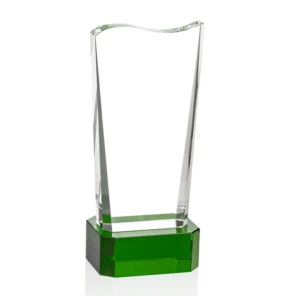 The Violetta Optical Crystal Award on Base features our freestanding Violetta... from ASI 84592 St Regis Group / St Regis